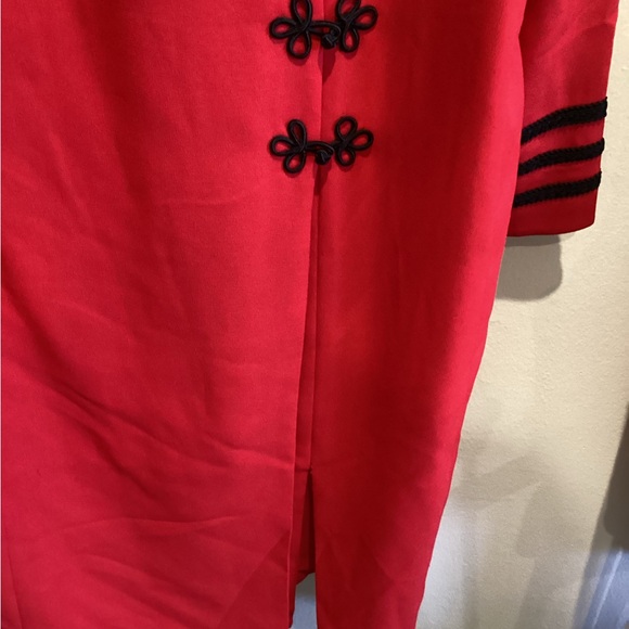 EUC - Red Wrap Dress with Black Accents - Worn Once - Sz 22w! - Picture 4 of 10